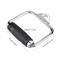 Tay cầm đơn kéo cáp tập lưng xô vai tay inox bọc cao su phòng gym