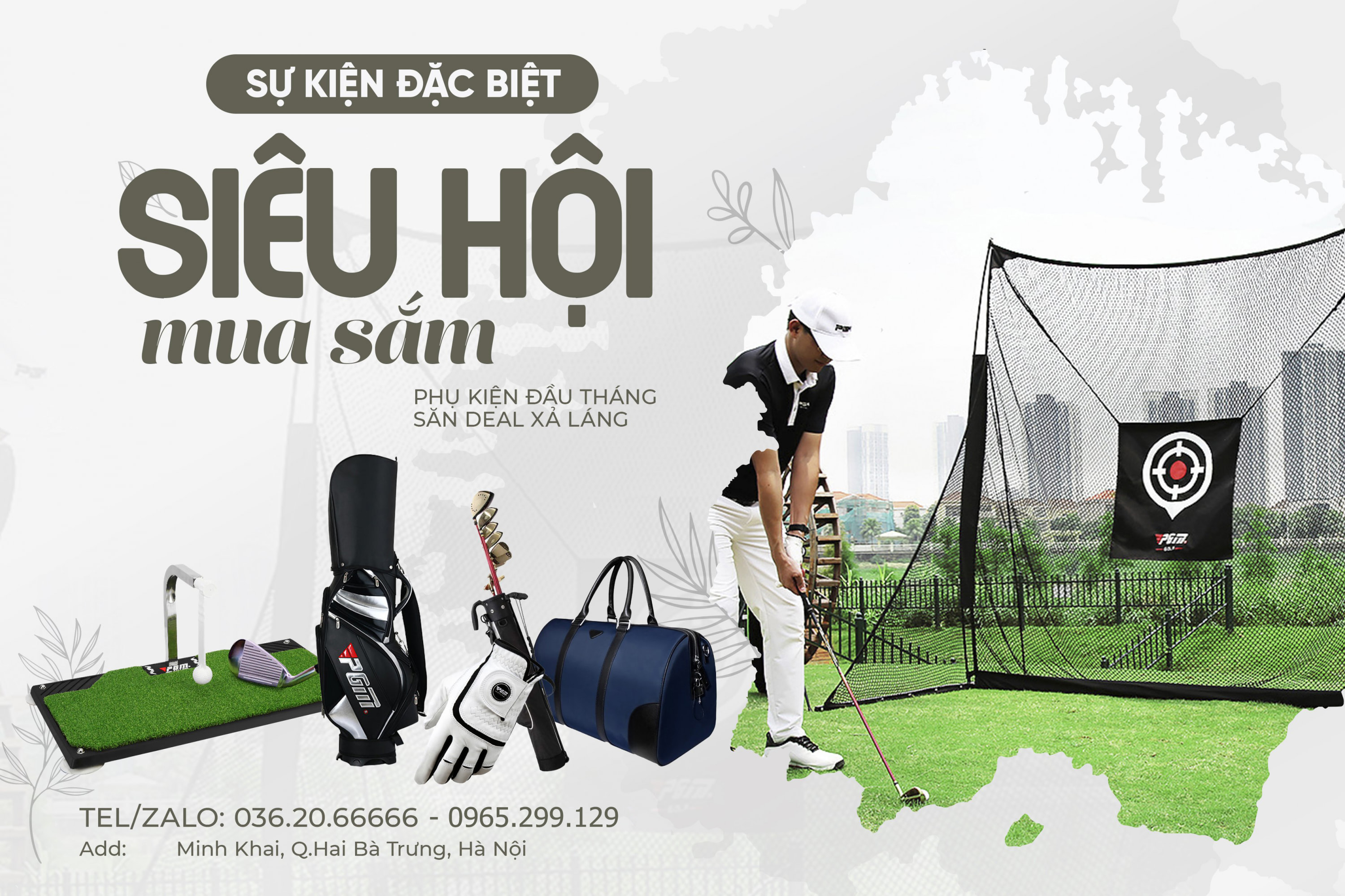 Siêu hội mua sắm bay thả ga cùng golf chính hiệu