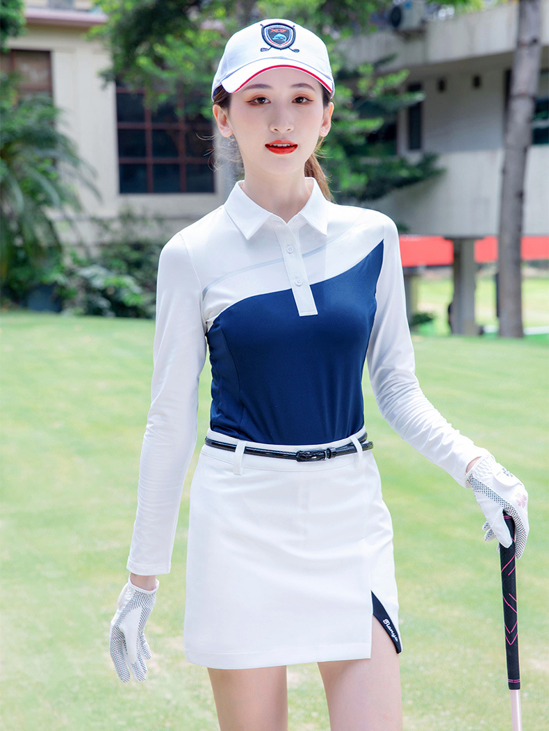 Áo dài tay golf nữ cổ bẻ hàng chính hãng TTYGJ-T208