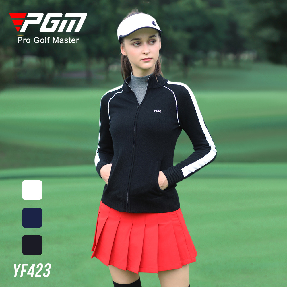 Áo khoác golf nữ thu đông YF423 chất liệu len tẩm giữ ấm tốt