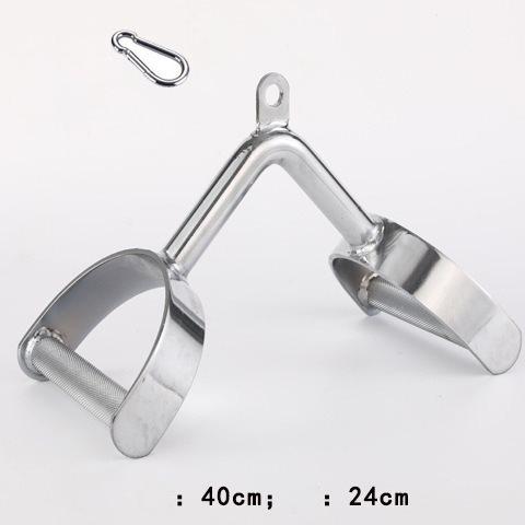 Tay cầm V đôi chữ D kéo cáp tập xô vai