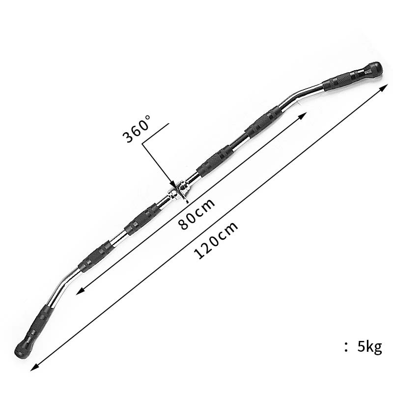 Thanh đòn thẳng hơi cong 120cm tập xô phụ kiện dành cho máy khối phòng gym